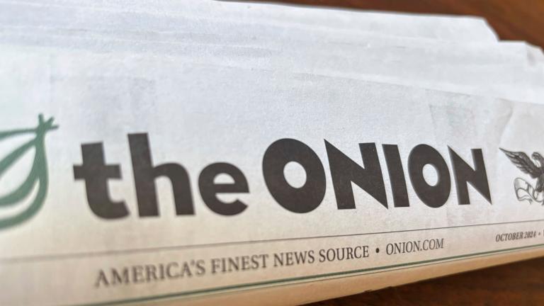 A copy of the satirical outlet The Onion is seen Nov. 14, 2024, in Little Rock, Ark. (AP Photo / Jill Bleed, File)